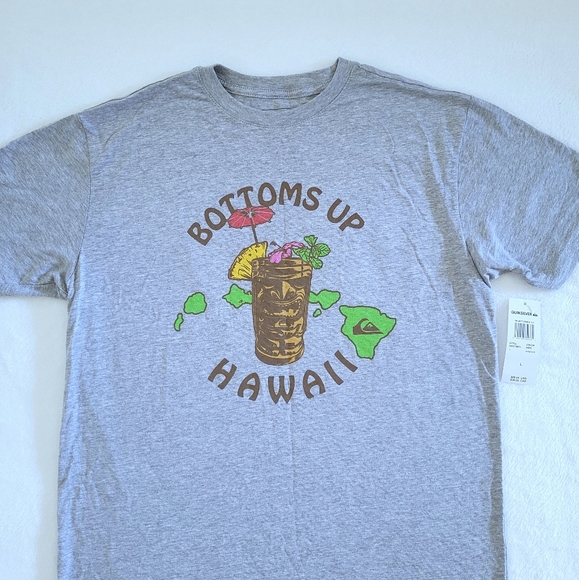 Quiksilver🏄‍♂️ "Bottoms Up Hawaii"🍹 Graphic Tee👕 - NWT - Picture 9 of 12